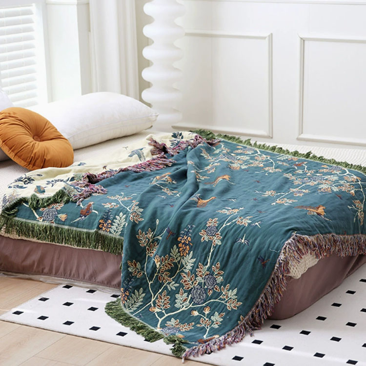 Eco-Friendly Woven Throw Blanket