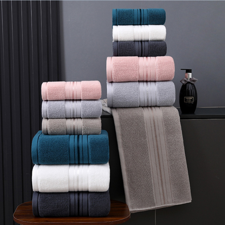 Satin Trim Towels