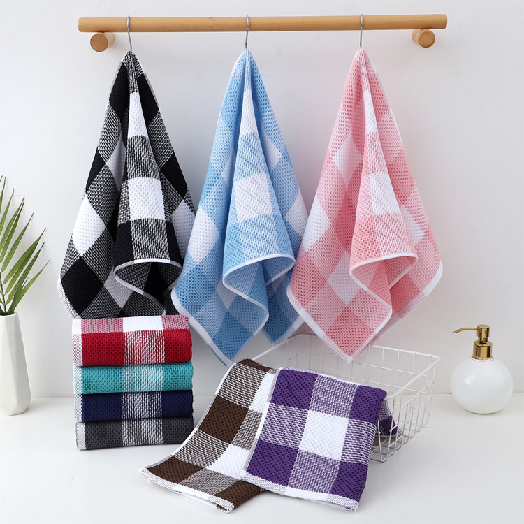 Ultra-Absorbent Yarn-Dyed Waffle Weave Cotton Washcloths